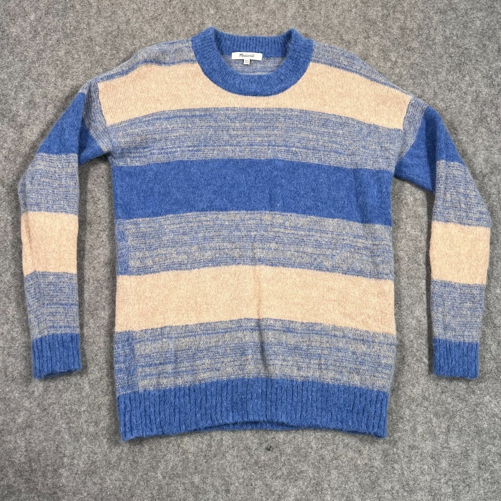 Madewell Sky Blue Space Dyed Otis Knit Pullover Sweater Women's Size XXS